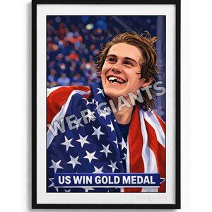 Team USA Olympic Hockey Wall Art 11x17